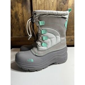 The North Face Kids Unisex Therma Felt Insulated Gray Snow Boots 638874 Size 5